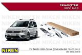 Vw caddy tavan çıtası port bagaj taşıyıcı gri 2011+