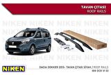 Dacia dokker tavan çıtası port bagaj taşıyıcı siyah