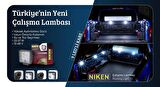 Çalışma lambası ledli kare 22-27w 9 ledli niken