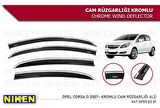 Opel corsa d cam rüzgarlığı kromlu 2007 / 2015 niken