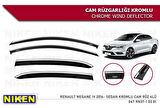Renault megane 4 cam rüzgarlığı kromlu sedan 2016+ niken