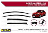Renault clio 4 cam rüzgarlığı kromlu niken