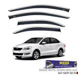 Skoda rapid sedan cam rüzgarlığı kromlu 2013+ niken