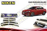 Fiat egea cam rüzgarlığı kromlu niken