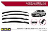 Hyundai elantra cam rüzgarlığı kromlu 2016+niken