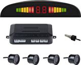 Araç geri park sensörü led ekranlı bip sesli 12volt. 22mm. niken