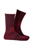 Thermoform Bordo Erkek Çorap