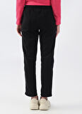 Thermoform Lastikli Bel Rahat Siyah Kadın Pantolon HZTP19019