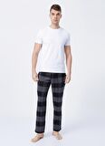 Ds Damat Antrasit Erkek Ekoseli Pijama Alt
