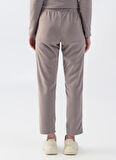 Thermoform Lastikli Bel Rahat Gri Kadın Pantolon HZTP19019