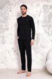 Ds Damat Maschio Pamuk Pijama Takımı SİYAH