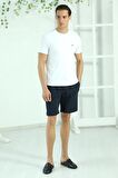 Ds Damat Waffle Şort T-shirt Takım LACİVERT