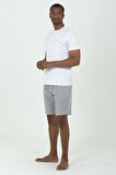 Ds Damat Waffle Şort T-shirt Takım GRI