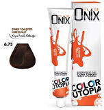 ONİX TÜP SAÇ BOYASI & NO:6/73 KOYU FINDIK KABUĞU