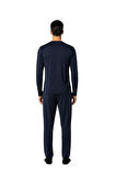Ds Damat Maschio Pamuk V Yaka Pijama Takımı LACİVERT