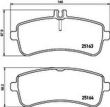 Mercedes Fren Balatası - Set-Diskli Fren - Val 671617