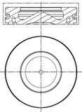 Bmw Piston Segman 0,50mm Bmw (n47, 84,50mm, Euro 4) E81 E82 E87 E88 E90 E92 E93 E60 E83 - Mahle 081pi00100002