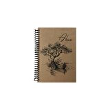 Tokaç 16x23 Kraft Spiralli Defter 100 Yp. Kareli