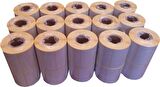 PİA Etiket 80 x 100 mm 15.000 Adet Termal Barkod Etiketi 500 lü Sarım 30 Rulo