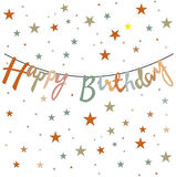 Kaligrafik El yazısı Happy Birthday RETRO El yazıs