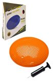 Gymo Pompalı Denge Yastığı Balance Disk Denge Pedi 33cm Turuncu