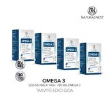 Naturalnest Omega 3 Balık Yağı 1200 Mg 60 Kapsül 4 Kutu