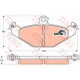 Renault Arka Fren Balatası Laguna Safrane - Trw Gdb1041