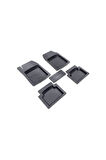 HM-42526191 Ford Kuga Suv (2013 - 2019)  Havuzlu Universal 3D Plus  Kauçuk Oto Paspas siyah