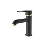 POLİ KRİSTAL MİX LAVABO BATARYASI  SİYAH-ALTIN (ZRV200)