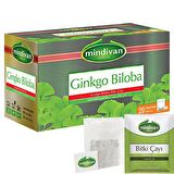 Mindivan Ginkgo Biloba Organik Bardak Poşet Bitki Çayı 20'li 