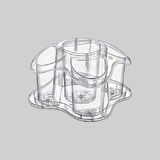 Erkoç Plastik ERK E-227 Papatya Şeffaf Kaşıklık