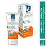 Sunsure Anti Akneli Cilt Güneş Kremi Serisi 75 ML