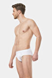 Türen Erkek Likralı Slip 166/Beyaz