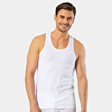 Cacharel Erkek Halter Yaka Spor Atlet 1302/Beyaz