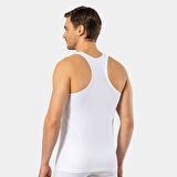 Cacharel Erkek Halter Yaka Spor Atlet 1302/Beyaz
