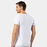 Cacharel - Bisiklet Yaka T-shirt 1305/Beyaz