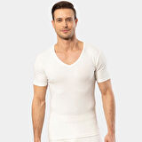 Cacharel - Termal kısa kol v yaka 1602/Beyaz