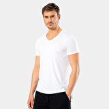 Cacharel Erkek T-Shirt (Slim Fit) 2170/Beyaz