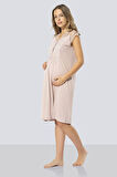 Türen Kadın Lohusa Gecelik 3296/Pudra