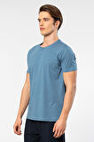 Cacharel Erkek Bisiklet Yaka T-shirt 2169/İndigo