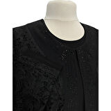 Hesna Büyük Beden Demet Ceketli Kaliteli Anne Abiye Takım