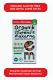 Organik Glutensiz Makarna Kırmızı Mercimekli Külah  200 Gr