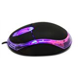 KM 6809 USb Optik Kablolu Işıklı Mouse
