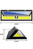 Plentiful Solar 180 Led Güneş Enerjili Kumandalı 3 Modlu Duvar Lambası Su Geçirmez Garaj Bahçe Sokak