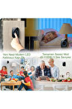  Plentiful 2 Butonlu 1 Alıcılı Kablosuz Kapı Zili Ledli Modern 300metre Menzil 60 Çeşit Zil 5 Zil Sesi