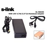 S-Link Sl-Nba90 90W 19V 4.74A 5.5*3.0 Samsung Notebook  Adaptör