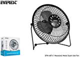Everest EFN-487 6 Masaüstü Metal Siyah Usb Fan