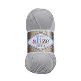 Alize Diva El Örgü İpliği - 355 Gri