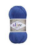 Alize Diva El Örgü İpi Saks 132