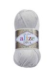 Alize Diva El Örgü İpi Açık Gri 168